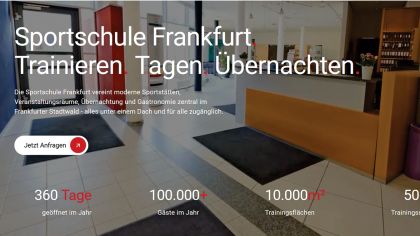 Auf der neuen Website sind alle Angebote der Sportschule übersichtlich aufgeführt. Sie zeichnet sich durch eine intuitive Nutzerführung aus.Foto: LSBH