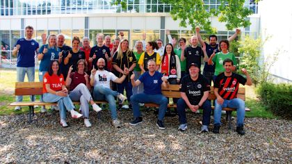 Viele Mitarbeitende des Landessportbundes Hessen (LSBH) beteiligen sich Jahr für Jahr am Trikottag.Foto: LSBH