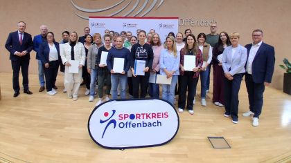 Volles Haus und volle Bühne beim Sportabzeichen-Ehrenabend 2026, im Dietzenbacher Kreishaus.                Bild: Sportkreis Offenbach e.V.