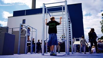 Der Campus bietet unter anderem ein Parkour-Areal.Foto: TuS Makkabi Frankfurt