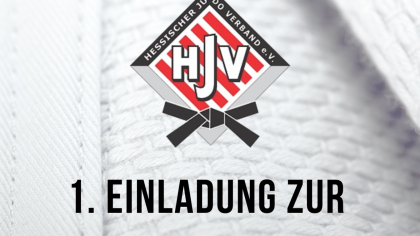 Man sieht das HJV-Logo mit dem Text: 1. Einladung zur Mitgliederversammlung