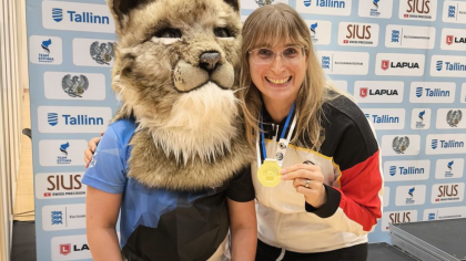 Daniela Vogelbacher gewann in Tallinn sensationell die Goldmedaille im Laufende
