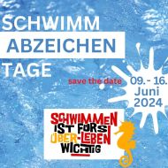 Save the date - Schwimmabzeichentage                Bild: DSV