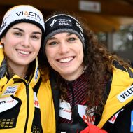von links Kim Kalicki , Leonie Fiebig                Bild: Foto Viesturs Lacis