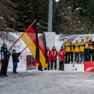 rechts : Ammour Vierer Team auf dem Siegerpodest                Bild: Visturs Lacis