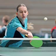 Nach ihrem zweiten Platz bei der Bundesrangliste der Jugend 13 war Kira Aeberhard mit Platz vier auch bei den Mädchen 15 sehr erfolgreich                Bild: Dr. Stephan Roscher
