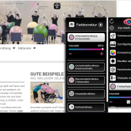 Eye-Able erm&ouml;glicht es, Websites so zu sehen, wie es f&uuml;r die pers&ouml;nlichen Bed&uuml;rfnisse am besten ist.
                Screenshot: lsb h