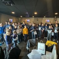 Rund 40 Schüler:innen und Jugendliche nahmen an der Abschlussveranstaltung des HTV  Cup 2023 teil.                Bild: Martin Aring TuS Griesheim