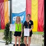 Pia Diepolder, Bad Soden Bronzemedaille und Tanja Wolgin, Fulda Silbermedaille                Foto: Emily Hermann