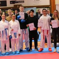 Diverse Ehrungen von Leistungsathleten, sowie ehemaligen Spitzensportlern                Bild: HFK