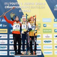 Jan Gunka, Isak Frey, Linus Kesper (v.l.n.r.)                Bild: IBU / Osula