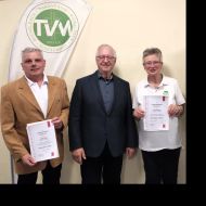 v.l. Dieter Birk, Manfred Schmidt, Erika Platner, Alexander Wolf                Bild: Stefanie Raven