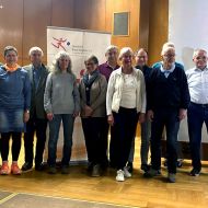 (v.l.n.r.) Dr. Jörg Möller, Inge Bokhorst, Klaus-Peter Schregel, Anita von Drach, Marlies George, Gerd Seidlitz, Hildegard Meine, Uwe Reinhardt, Günther Hartmann (verdeckt), Horst Neugebauer, Lothar Stascheit, die Mehrfachwiederholer 2023.
Es fehlt: Gerwig Schröder.                Bild: Nicole Zimmermann