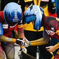 von links  Galander/Kalicki kurz vor dem Start                Bild: Viesturs Lacis