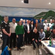 Gruppenfoto im Schulungsraum des Motor Yacht Clubs Kassel e.V.                Bild: Hanna Kuchenbecker