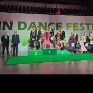 Die Siegerehrung des WDSF Open Senior I Standard                Bild: Paul