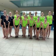 Siegerehrung Gruppen, von links: Silber: Team Fulda, Gold: Team ESSC Junioren, Bronze: Team ESSC AK-C                Bild: Foto A. Hermann