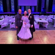 Landestrainer Fred Jörgens mit Thomas und Susanne Schmidt (Schwarz-Rot-Club Wetzlar)                Bild: Jörgens