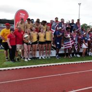 Gruppenbild Athleten, Trainer, Kampfricher                 Bild: Martin Zieher