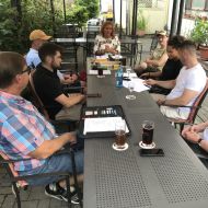 Aufmerksame Zuhörer beim Bericht der Präsidentin Erica Fischbach                Bild: HBSV