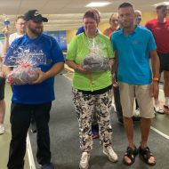 Bild v.l.n.r.: Mathias Wieder, Bianca Dworak und Sportkreis-Vorstandsmitglied Jochen Horz                Bild: Jochen Horz