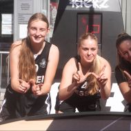 Das weibliche 3x3-HESSEN-Team  ist neuer Deutscher Meister der Landesverbände durch einen 18:12-Finalsieg  gegen Baden-Württemberg                Bild: Spissinger
