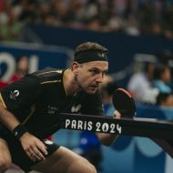 Timo Boll beendete bei Olympia in Paris seine internationale Karriere.
                Bild: Team Deutschland/Max Galys