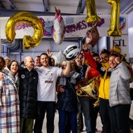 Abschiedsparty von Christian Hammers  (Bildmitte im weißen T-Shirt)                Bild: BSD