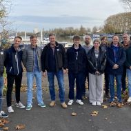 Von Links Markus Heinbücher Ausbilder, Henning Schiller WFC, Leonard von Holtum, WSVL, Marcus Pfeiffer Ausbilder HSeV, Aleksander Krysiak WSVL, Kai Stendel DSCL, Charlotte Strohfeld WSVL, Alexander Cross SCR, Sören Kopp DSCL, Thorsten Schlotzhauer WSVL.                  Bild: Marcus Pfeiffer