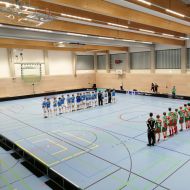 U17-Team West gegen Team Süd bei der  Floorball-Wintertrophy 2024 in Büttgen.                Bild: Marion Bund