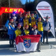 Freudenschreie am Notschrei - das Biathlon-Team feiert zahlreiche Erfolge                Bild: SC Willingen