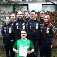 Die Luftgwehr-Mannschaft des SV Hubertus Steinbach steigt in die 1. Bundesliga auf!                Bild: Hessischer Schützenverband