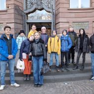Die Segelgruppe. Gang links Jugendsprecher Patrick Beumer, ganz recht stellvertretender LJO Markus Heinbücher                Bild: Heinbücher