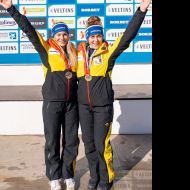 Das siegreiche Duo Mira Baus (links) und Charlotte Candrix                Bild: Dietmar Rieker