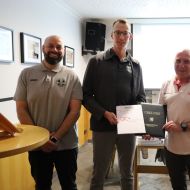 lsb h Ehrungen beim Rasensportverein Margretenhaun durch den Sportkreisvorsitzenden Harald Piaskowski durchgeführt                Bild: Sportkreis Fulda-Hünfeld
