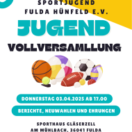Einladung zur Jugendvollversammlung                Bild: Stina Knittel - Sportjugend Fulda-Hünfeld