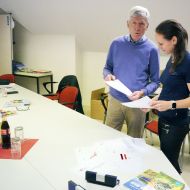 Haben gespannt die Ergebnisse der Vereinsumfrage ausgewertet: Sportkreisvorsitzender Jörg K. Wulf und Vorstandsmitglied Julia Tauber                Bild: Ralf Wächter
