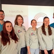 Der Vorstand der Sportjugend im Sportkreis Schwalm-Eder: 
(v. lks.): Jugendwart Tobias Stang, Beisitzerin Anna Prell, Jugendwartin  Sarah  Janassek,  Beisitzerin  Rabea  Pöppe, Beisitzerin Nele Grenzebach, Beisitzer Conrad Martin (es fehlt Beisitzerin Jana Fernandez). 
                Bild: Günter Brandt