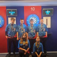 Das hessische Auswahlteam 2025 - 2. Platz Länderpokal                Bild: ©Hessischer Dart Verband e.V.
