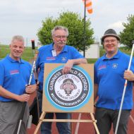 Thomas Koch, Peter Meisberger und Frank Steigerwald (von links) traten beim Welt