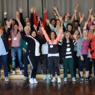 40 Seniorinnen und Senioren waren voll freudiger Erwartung bezüglich der anstehenden Workshops                Bild: Günter Brandt