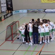 U15-Westauswahl Floorball bei der U15-Trophy in Dessau                Bild: Marion Bund