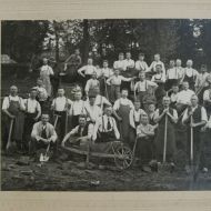 Spatenstich für die neue Turnhalle in Gersfeld - 14. April 1924                Bild: Sandra Limpert