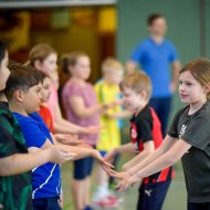 Gemeinsam durch sportliche Aktivität in Kontakt kommen soll im Projekt gefördert werden.Foto: Kai Peters/Sportjugend Hessen