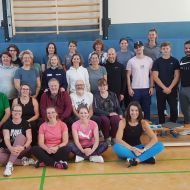 Gruppenbild Teilnehmer und Lehrteam                Bild: Bärbel Dobsza