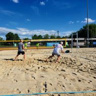 Seit rund f&uuml;nf Jahren wird in Leeheim Beach-Tennis gespielt. Am 20. und 21. September richtete der FC Germania 1907 zum zweiten Mal einen Beach-Tennis-Cup aus.
                Bild:  FC Germania 1907 Leeheim