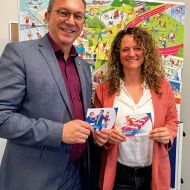 Kinderschutzbeauftragter Alexander Bauer und Isabelle Schikora (Leitung im Referat Kindeswohl).Foto: Sportjugend Hessen