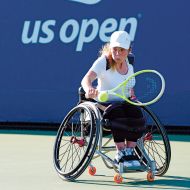 Ela Porges trainiert drei- bis fünfmal pro Woche. Tennis hat in ihrer Familie eine lange Tradition.Foto: USTA