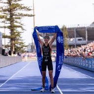 Lisa Tertsch wurde als erste Deutsche überhaupt im australischen Wollongong Triathlon-Weltmeisterin.                Bild: World Triathlon