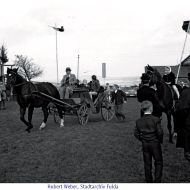 Es wurde nicht nur geritten und gesprungen, auch Fahrwettbewerbe standen in Horwieden auf dem Programm.Foto: Hubert Weber/Stadtarchiv Fulda